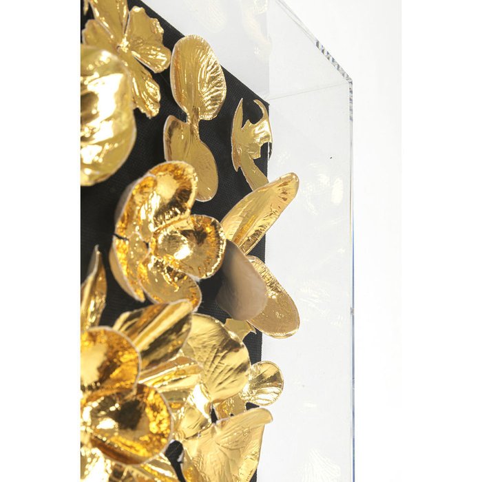 Украшение настенное Flowers золотого цвета - купить Декор стен по цене 59150.0