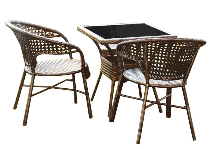 Набор мебели Монреаль коричневого цвета - купить Комплекты для сада и дачи по цене 21909