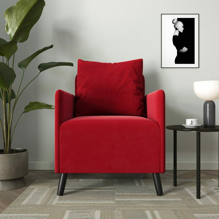 Кресло Будапешт красного цвета - купить Интерьерные кресла по цене 12990.0