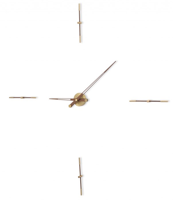Настенные часы Merlin с основанием золотого цвета