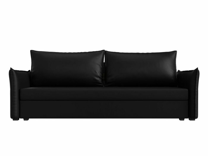 Диван-кровать Лига 004 черного цвета (экокожа) - купить Прямые диваны по цене 28999.0