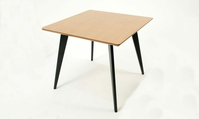 Стол обеденный Сканди 90 черно-бежевого цвета - купить Обеденные столы по цене 18900.0