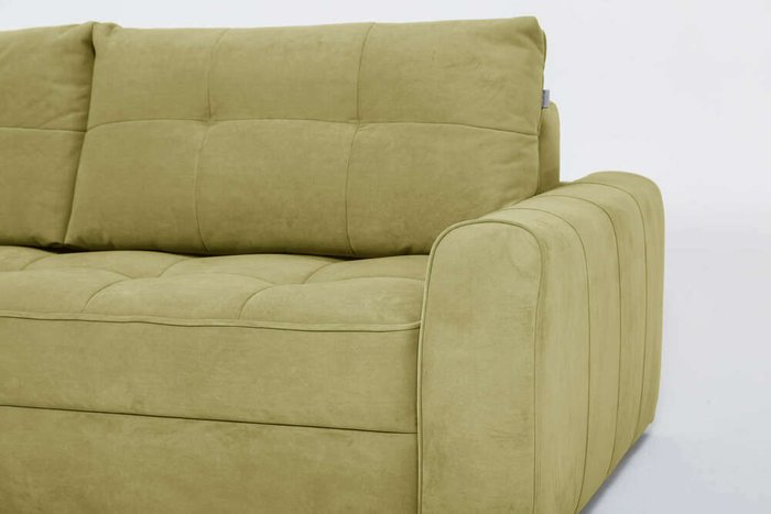 Угловой диван-кровать Soft II зеленого цвета (левый) - лучшие Угловые диваны в INMYROOM