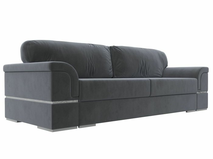 Прямой диван-кровать Порту серого цвета