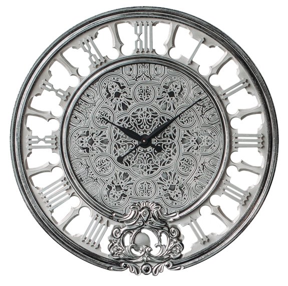 Часы с подсветкой Fago серебристого цвета
