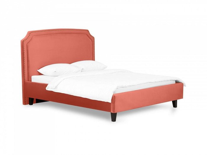 Кровать Ruan 160х200 кораллового цвета 