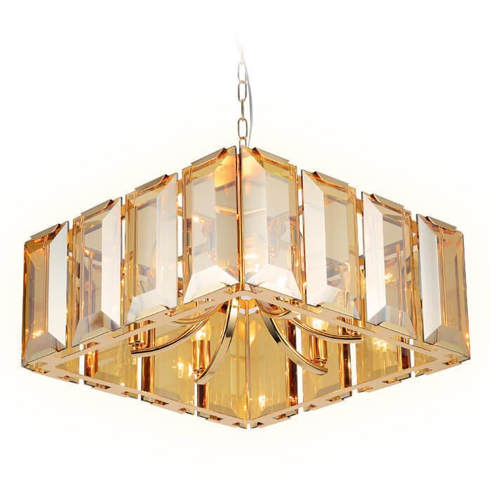Подвесная люстра Traditional TR5149 (стекло, цвет янтарный) - лучшие Подвесные люстры в INMYROOM