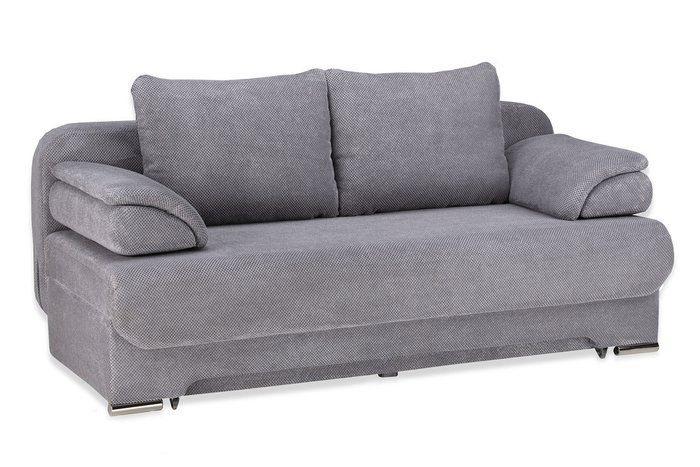 Прямой диван-кровать Биг-Бен серого цвета - купить Прямые диваны по цене 45990.0