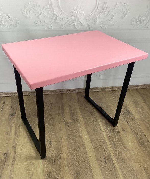 Стол обеденный Loft 100х60 черно-розового цвета - купить Обеденные столы по цене 10771.0