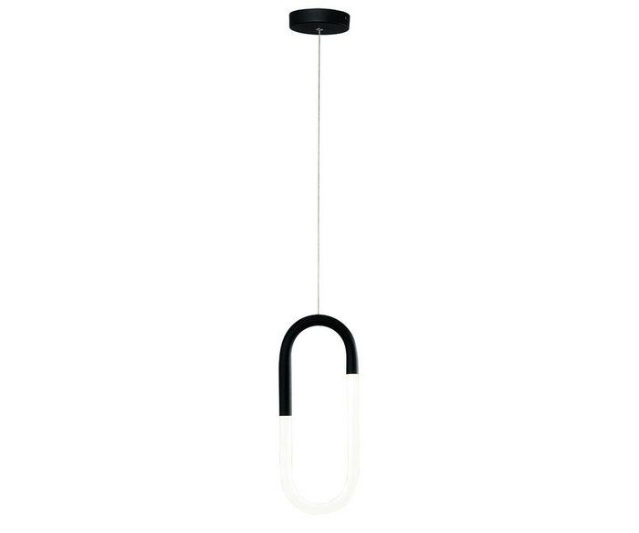 Подвесной светодиодный светильник Канто бело-черного цвета - купить Подвесные светильники по цене 7900.0