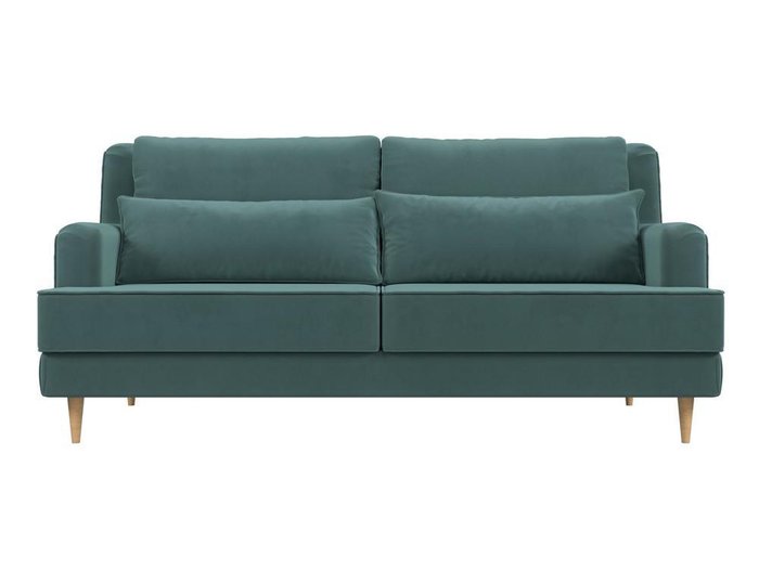 Прямой диван Джерси бирюзового цвета - купить Прямые диваны по цене 41999.0