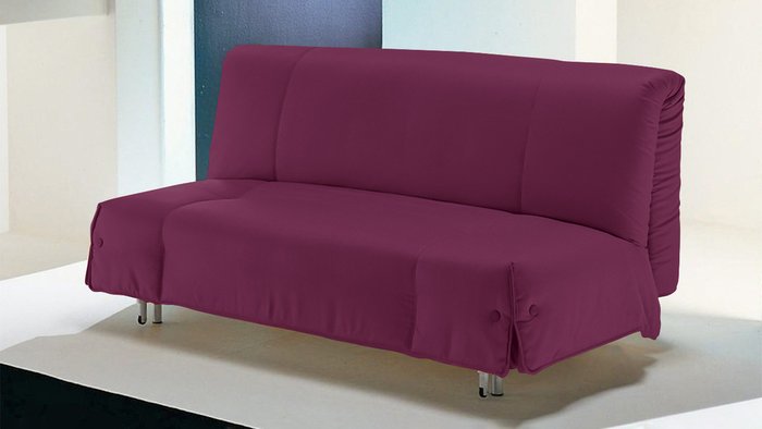 Диван-кровать Генуя S фиолетового цвета - купить Прямые диваны по цене 48800.0