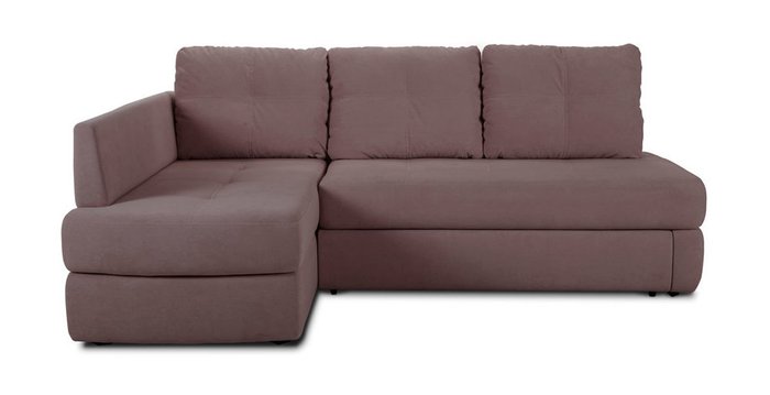 Угловой диван-кровать Арно темно-коричневого цвета