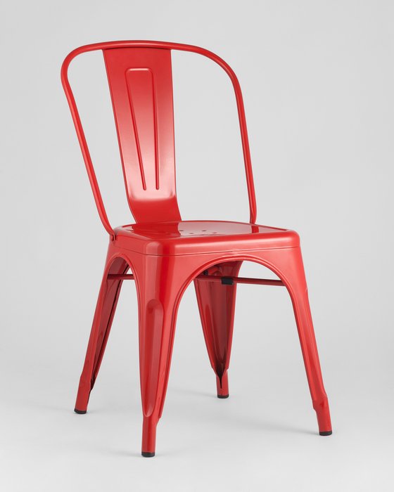 Стул Tolix красного цвета - купить Обеденные стулья по цене 3099.0