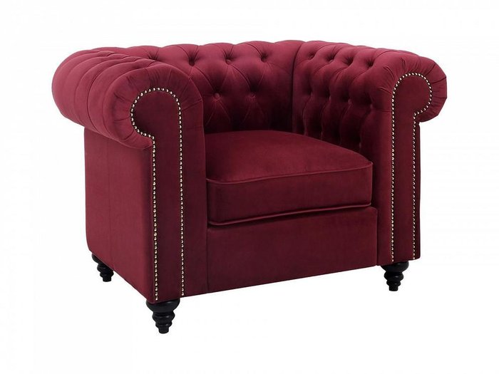 Кресло Chester Classic бордового цвета - купить Интерьерные кресла по цене 69210.0