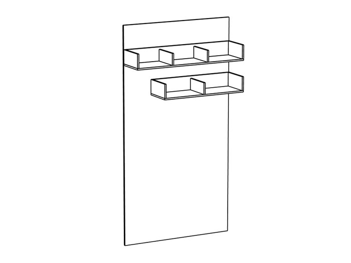 Панель навесная с полками City - лучшие Полки в INMYROOM