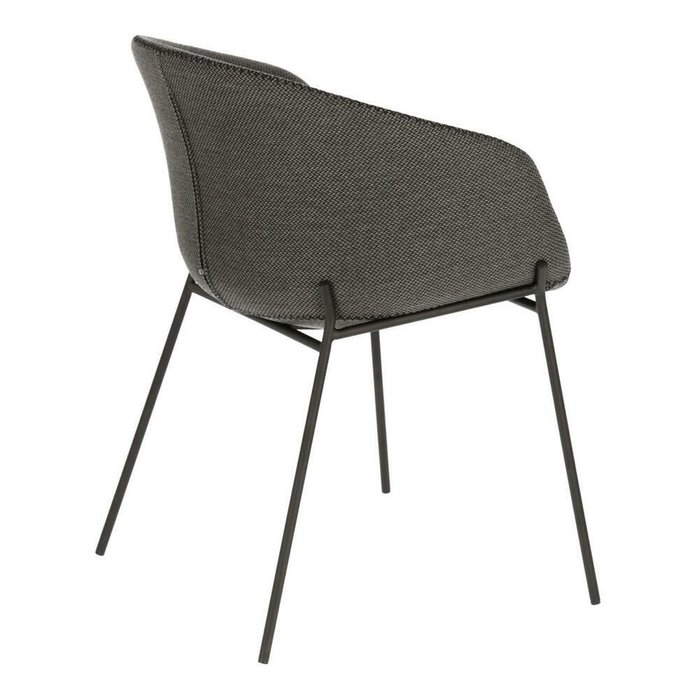 Стул-кресло Zadine dark grey темно-серого цвета - лучшие Обеденные стулья в INMYROOM