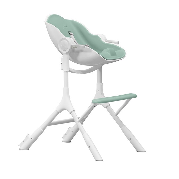 Стульчик для кормления Cocoon Oribel Z бело-зеленого цвета  - лучшие Детские стулья в INMYROOM