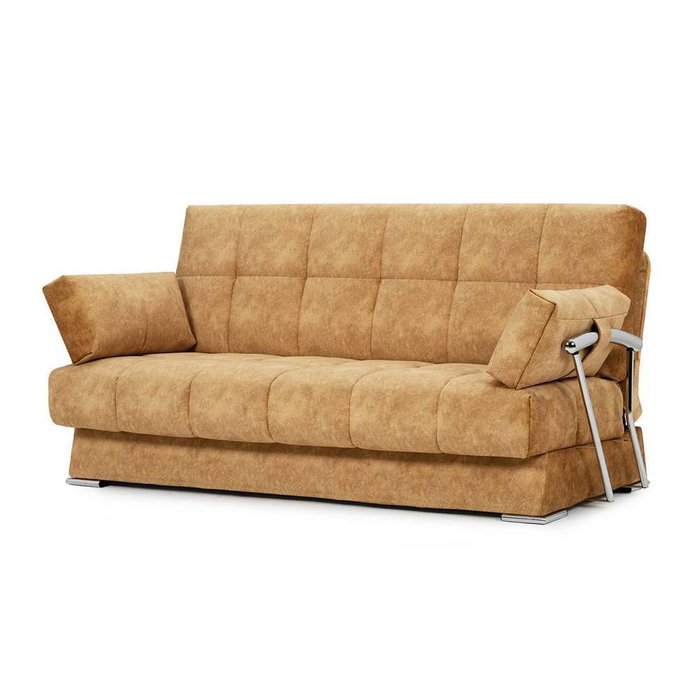 Диван-кровать Дудинка Ламбре коричневого цвета - купить Прямые диваны по цене 39990.0