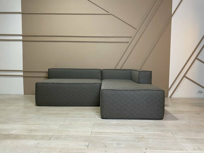 Угловой модульный диван Комби коричневого цвета - купить Бескаркасная мебель по цене 114600.0