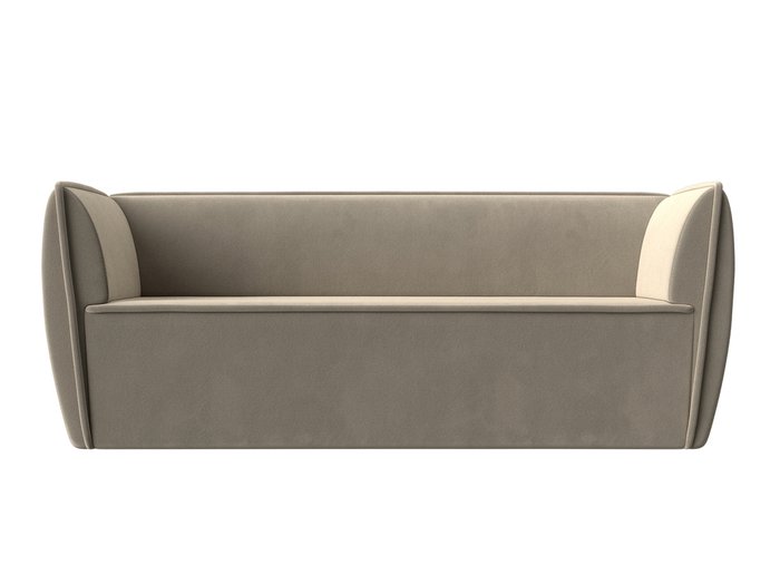 Прямой диван Бергамо бежевого цвета - купить Прямые диваны по цене 29999.0