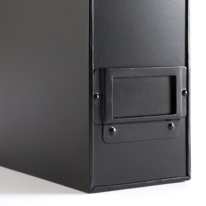 Металлическая коробка для папок Henry черного цвета - купить Декоративные коробки по цене 2351.0