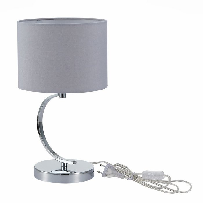 Настольная лампа Linda серого цвета    - купить Настольные лампы по цене 4224.0