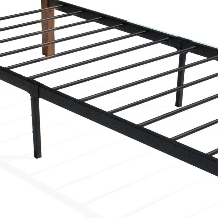 Кровать Single 90х200 из металла и дерева  - купить Одноярусные кроватки по цене 11340.0