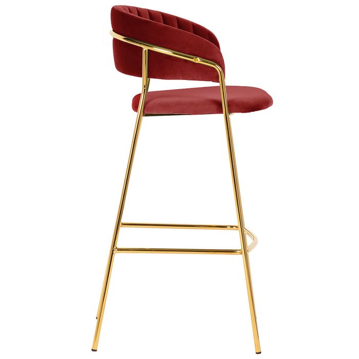 Полубарный стул Turin винного цвета - лучшие Барные стулья в INMYROOM