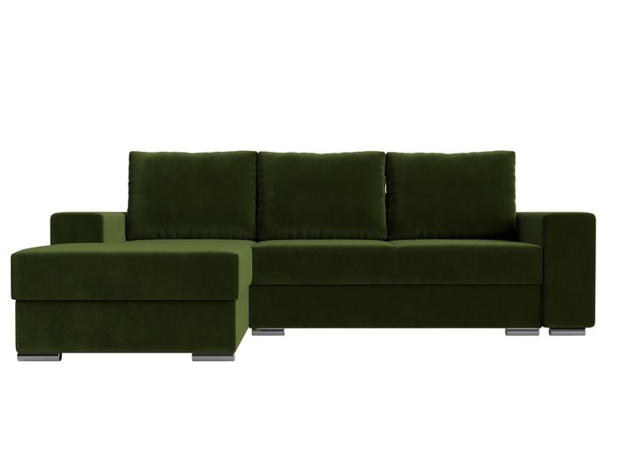 Угловой диван-кровать Дрезден зеленого цвета левый угол - купить Угловые диваны по цене 65999.0