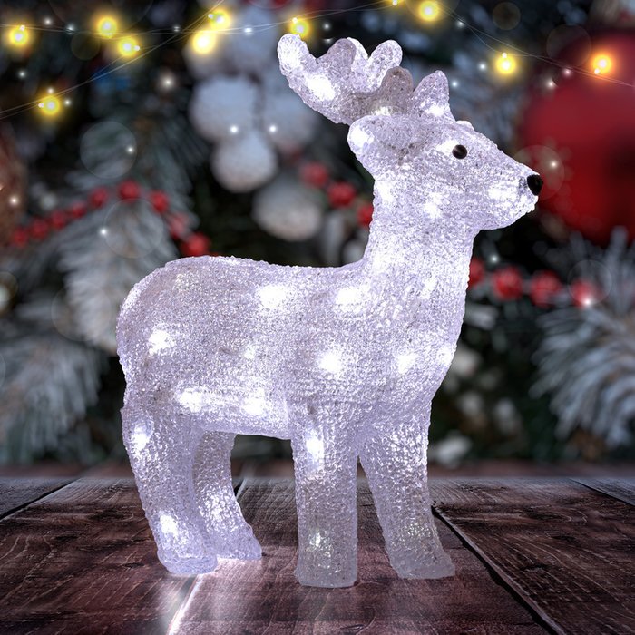 Настольная лампа Б0051953 (пластик, цвет белый) - лучшие Новогоднее освещение в INMYROOM