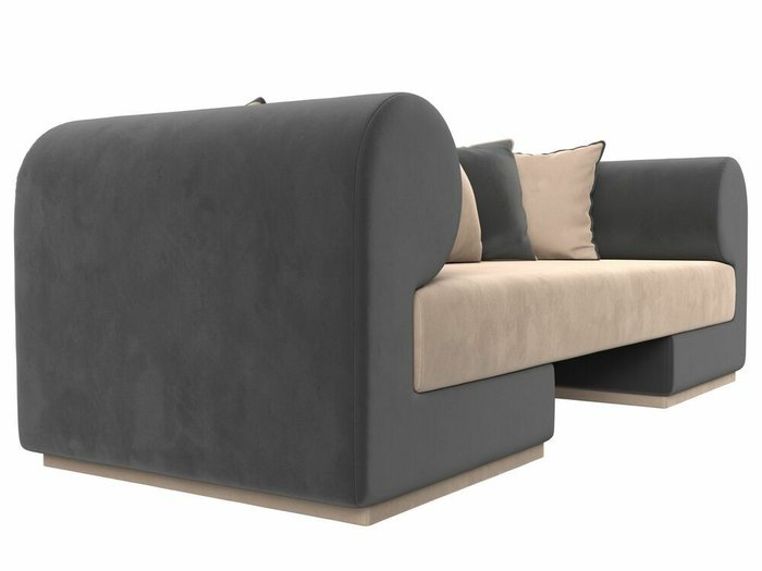 Прямой диван Кипр серо-бежевого цвета - лучшие Прямые диваны в INMYROOM
