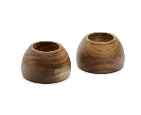 Набор из двух подставок для яиц Nukha коричневого цвета