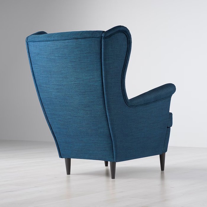 Кресло синего цвета с подголовником - лучшие Интерьерные кресла в INMYROOM