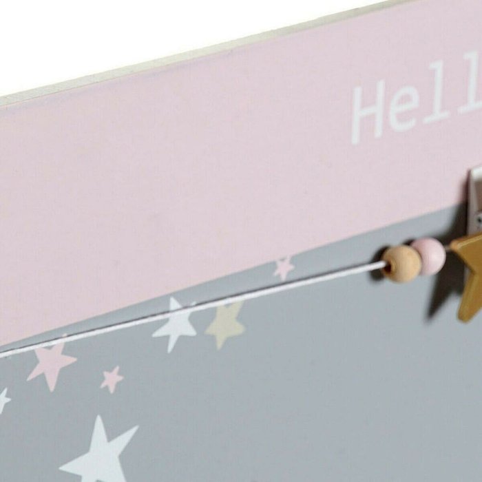 Картина-Фоторамка с Щипчиками Hello Lovely Деревянный MDF Звезды 40 x 1 x 24 cm - лучшие Рамки в INMYROOM