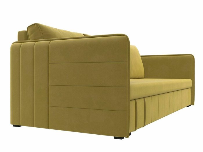 Прямой диван-кровать Слим желтого цвета - лучшие Прямые диваны в INMYROOM