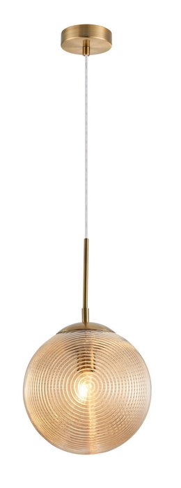 Подвесной светильник Lumina с плафоном янтарного цвета