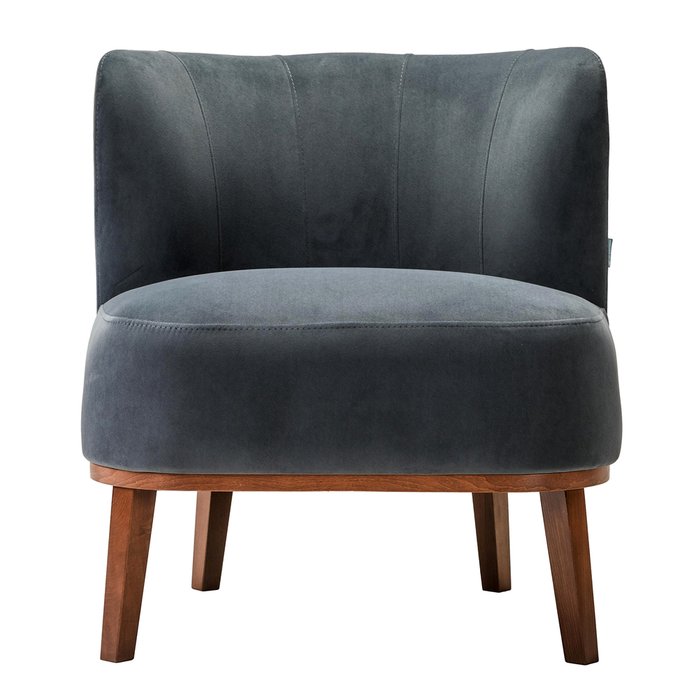 Кресло Шафран темно-серого цвета - купить Интерьерные кресла по цене 15220.0