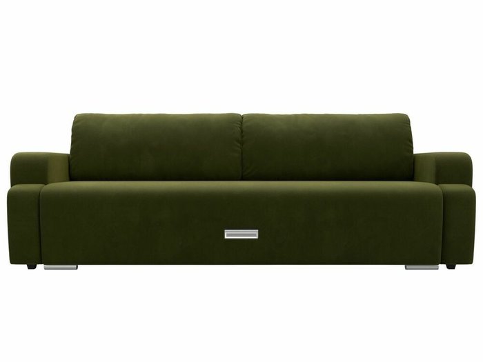 Прямой диван-кровать Ника зеленого цвета - купить Прямые диваны по цене 40999.0