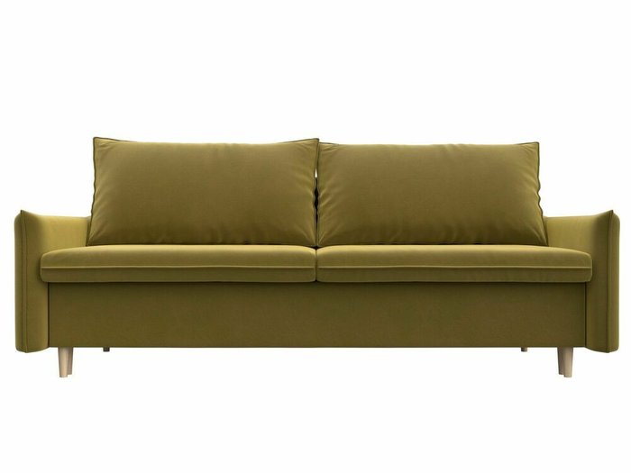 Прямой диван-кровать Хьюстон желтого цвета - купить Прямые диваны по цене 52999.0