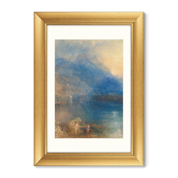 Набор из двух репродукций картин The Lake of Zug 1842 г. - купить Картины по цене 24998.0