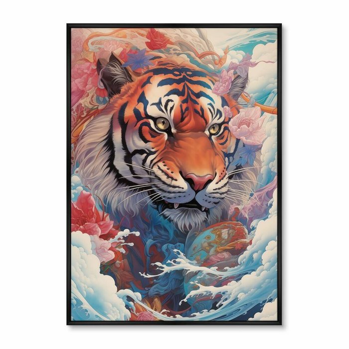 Набор из двух репродукций картин Soaring Tigers, 2024г. - лучшие Картины в INMYROOM