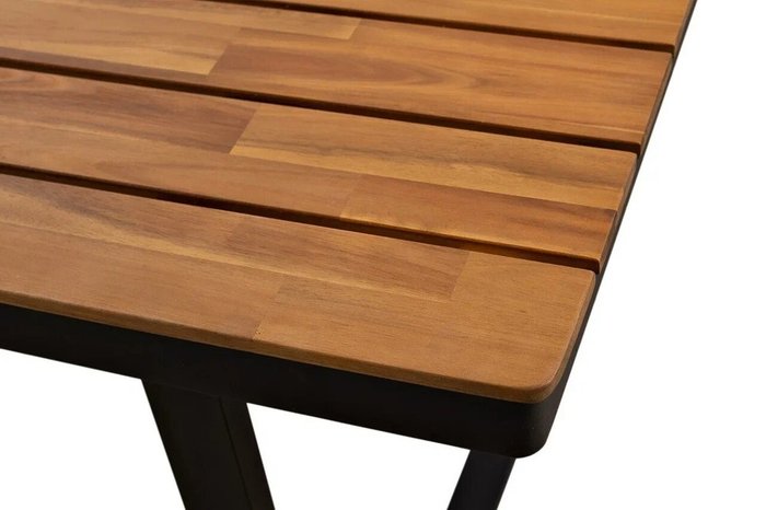 Обеденный стол Tора 220 бежево-черного цвета - лучшие Садовые столы в INMYROOM Обеденный стол Tора 220 бежево-черного цвета - лучшие Садовые столы в INMYROOM