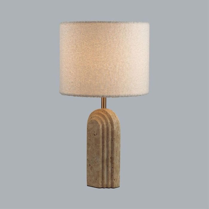 Настольная лампа Ondulato 7172/1T (ткань, цвет белый) - лучшие Настольные лампы в INMYROOM