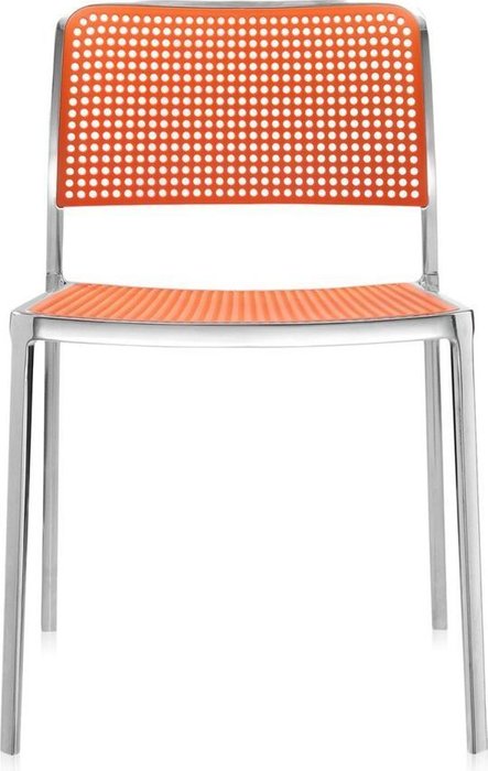 Стул Audrey оранжевого цвета - лучшие Обеденные стулья в INMYROOM