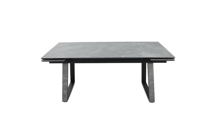 Обеденный раскладной стол Монако серого цвета
