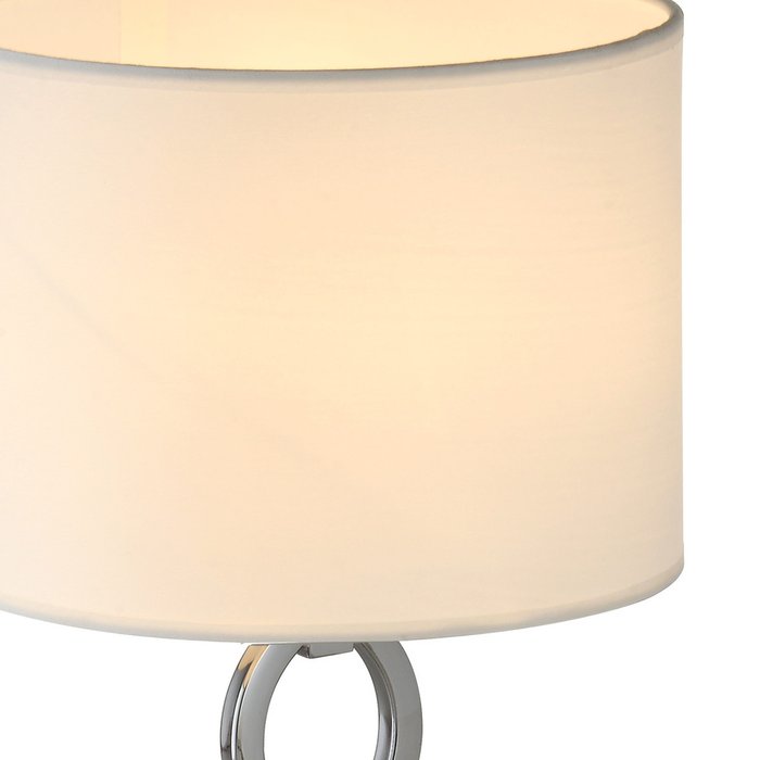 Настольная лампа IL0340-1T-17 CR (ткань, цвет белый) - лучшие Настольные лампы в INMYROOM