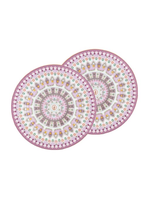 Набор из двух тарелок Lily&Lotus Moon Delight Multi 17 светло-розового цвета Набор из двух тарелок Lily&Lotus Moon Delight Multi 17 светло-розового цвета