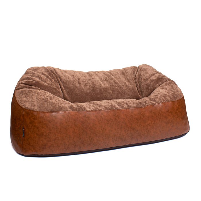 Бескаркасный диван Док коричневого цвета - купить Бескаркасная мебель по цене 14990.0
