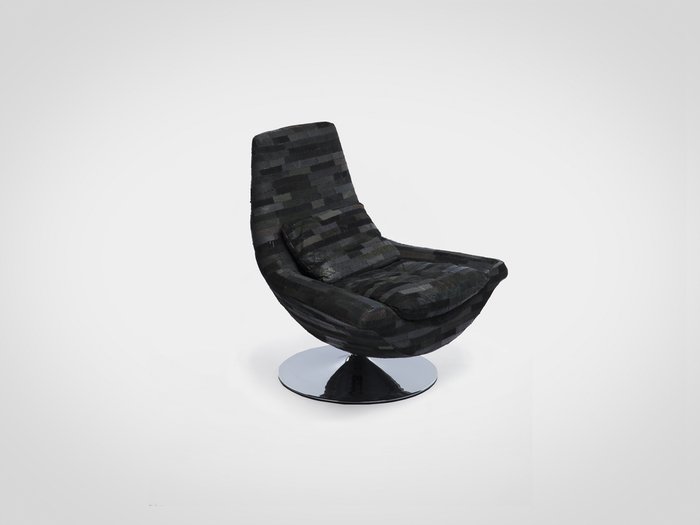 Кресло с обивкой в стиле пэчворк из экокожи - купить Интерьерные кресла по цене 61470.0